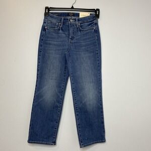 NYDJ‎ Relaxed Piper Crop Jeans Cool Embrace Mid Rise Blue Women's Sz 00 (26x25")
